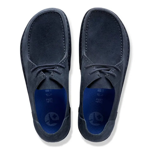 Utti allacciato in pelle scamosciata blu navy