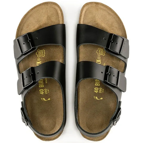 Milano in pelle naturale Black