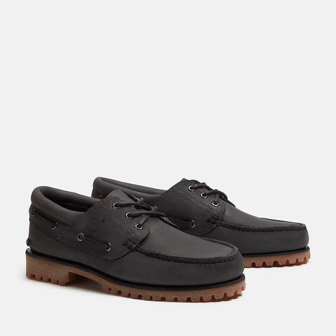 Scarpa da barca Auth grigio scuro