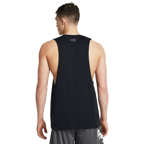 UA Left Chest Cut-Off Nero