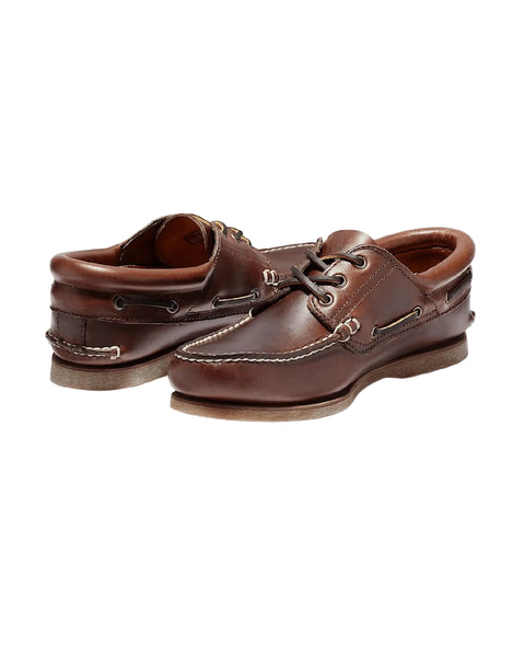 Classic Boat 3 Eye Padded Marrone