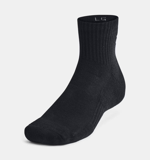UA TC Quarter 3-pack Black