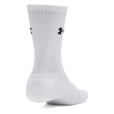 UA Performance Cotton 3P Crw Bianco