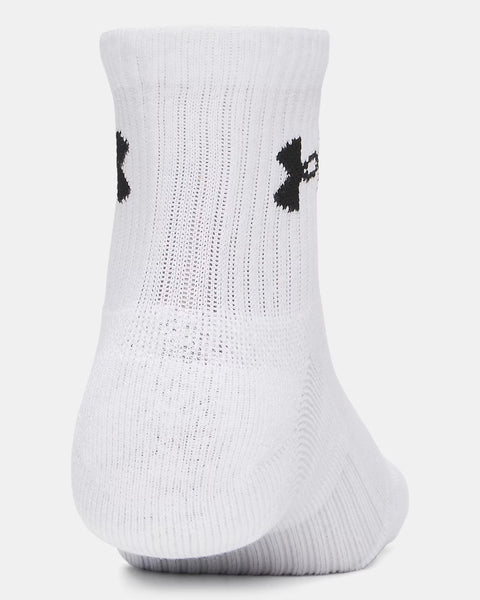 UA Performance Cotton 3P Crw Bianco | Steel