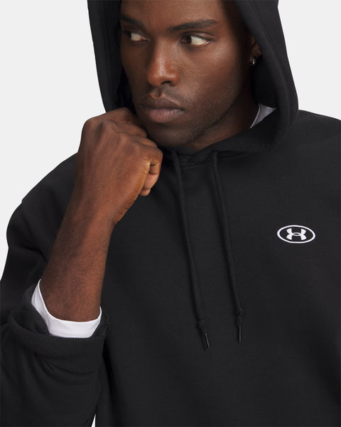 Rival Flc Hoodie Ultimate Black | White