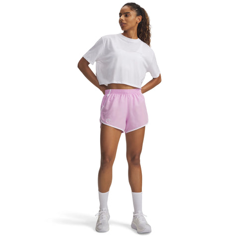 Fly By 3'' Shorts Pink Dawn | White