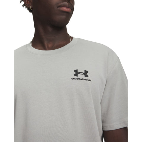 Logo Embroidered Heavyweight SS Titanium | Black