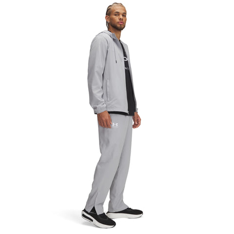 Rival Woven Windbreaker Pant Mod Gray | White