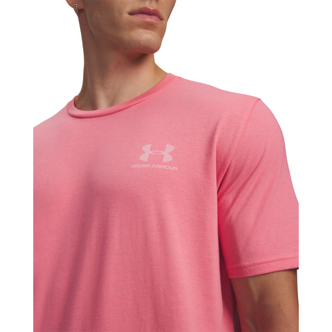 UA M Sportstyle LC SS Bittersweet Pink | Bianco