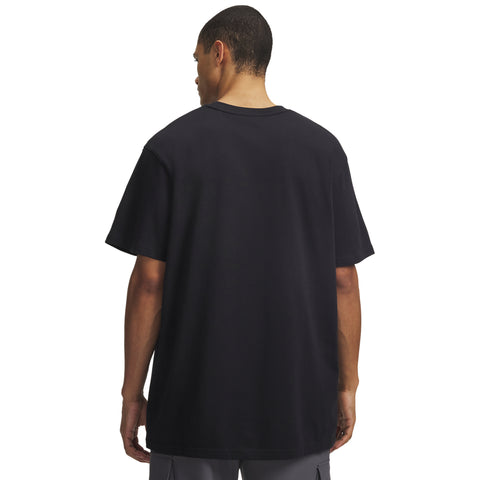 UA M Logo Emb Heavyweight SS Nero