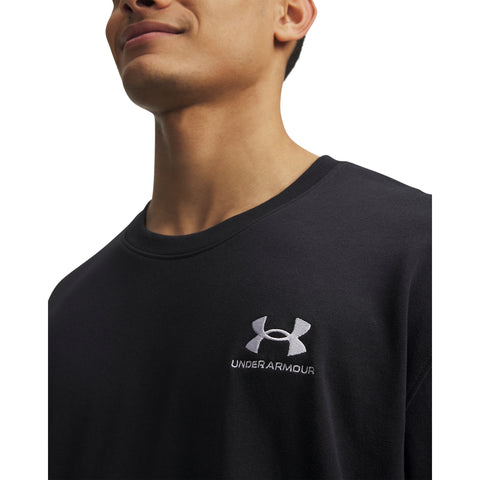 UA M Logo Emb Heavyweight SS Nero