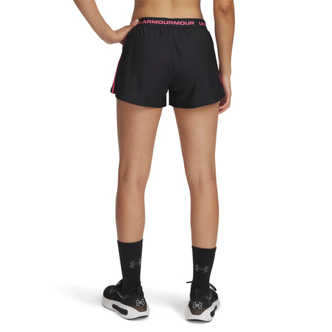 Tech Play Up Shorts Black | Super Pink