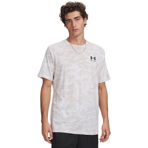 UA ABC Camo SS White | Mod Gray