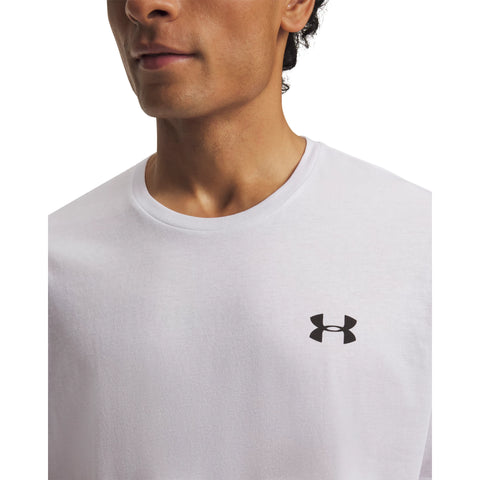 UA M L CHEST LOCKUP SS MFO White